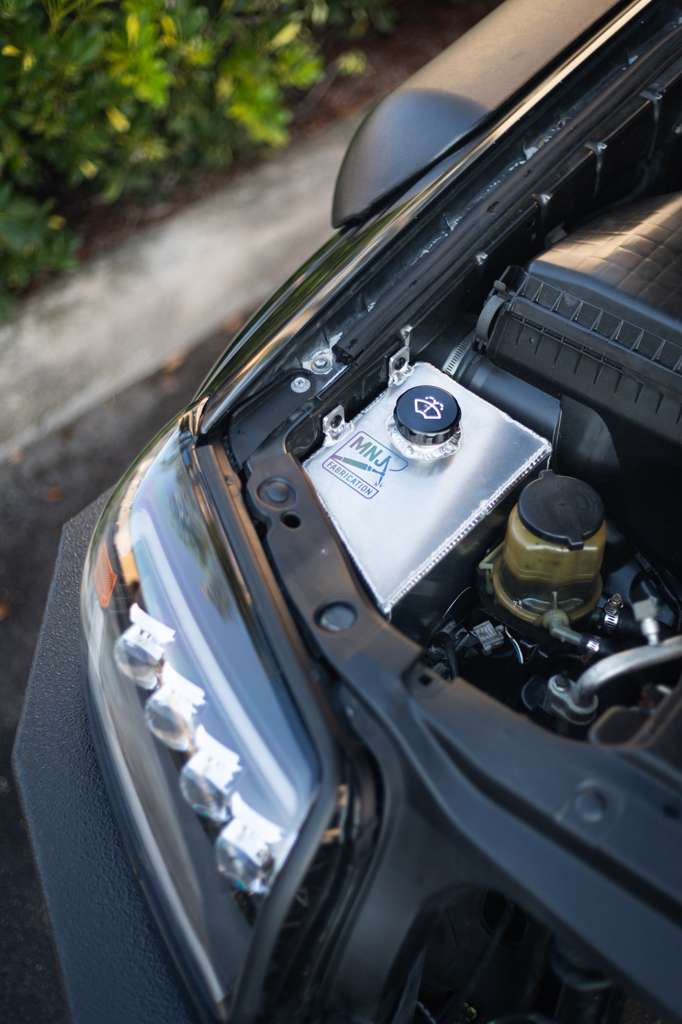 4th Gen Toyota 4Runner (2003–2009) Aluminum Washer Fluid Relocation Reservoir Kit (PRE-ORDER)